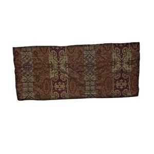 American Century Home Valance Luxury Designer Short Curtain 1 Single Brown Green